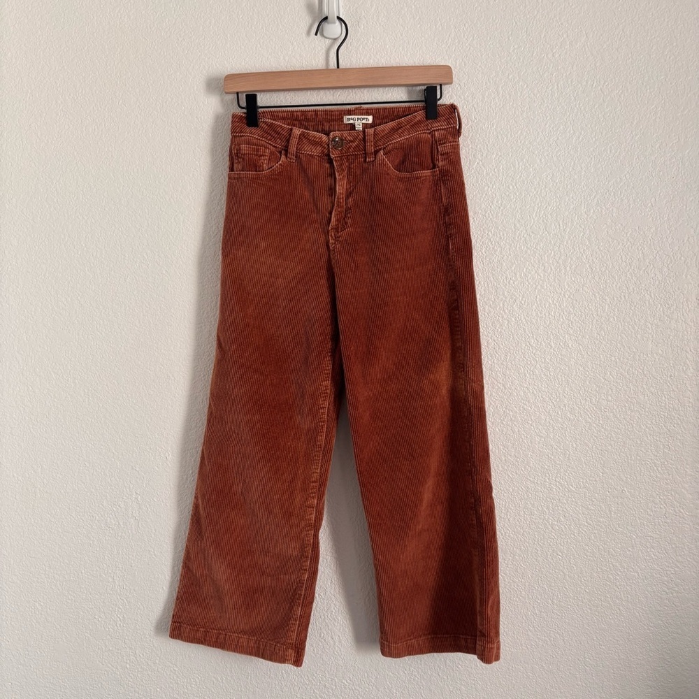 Rag Poets Women's Size 26 Brown Corduroy Cropped Pants